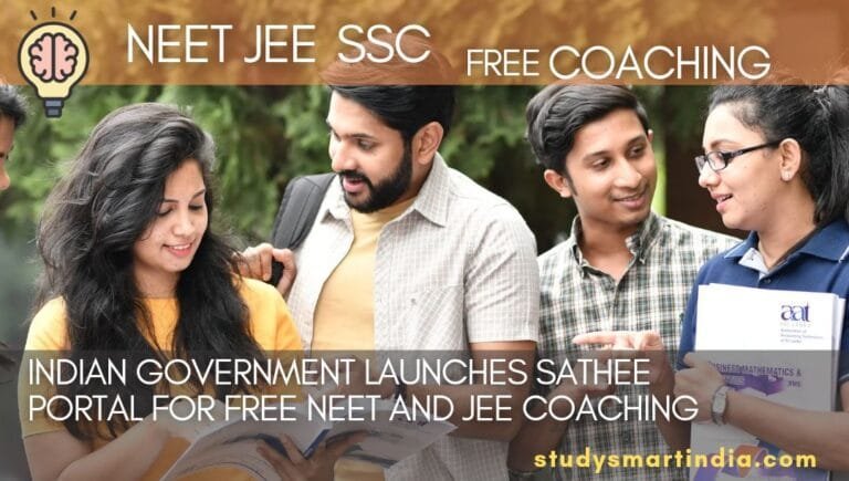 “Indian Government Launches SATHEE Portal for Free NEET and JEE Coaching”