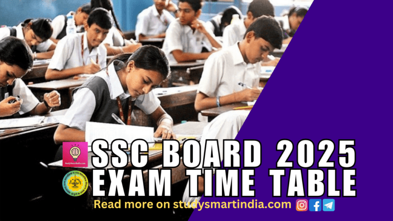 Maharashtra SSC Exam 2025: Full Time Table with Dates, Subjects, and Timings