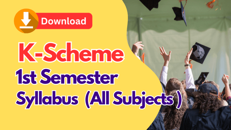 Diploma 1st Semester Syllabus (K-Scheme)