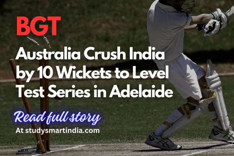 Australia Crush India by 10 Wickets to Level Test Series in Adelaide