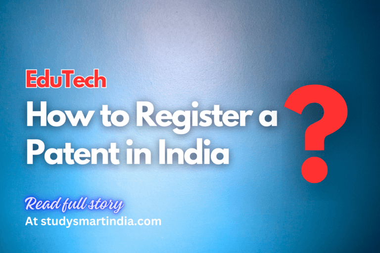 Rules to obtain Patent Registration in India