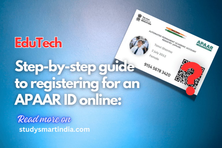 Step-by-step guide to registering for an APAAR ID online: